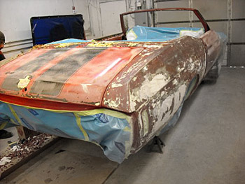 Stripping 1970 Chevelle 396 Convertible