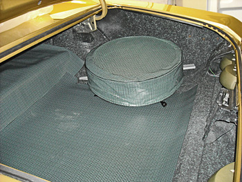 1966 GTO restored trunk