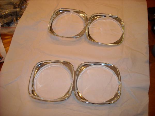 71_GTO_headlamp_bezels_straightened_polished_and_anodize