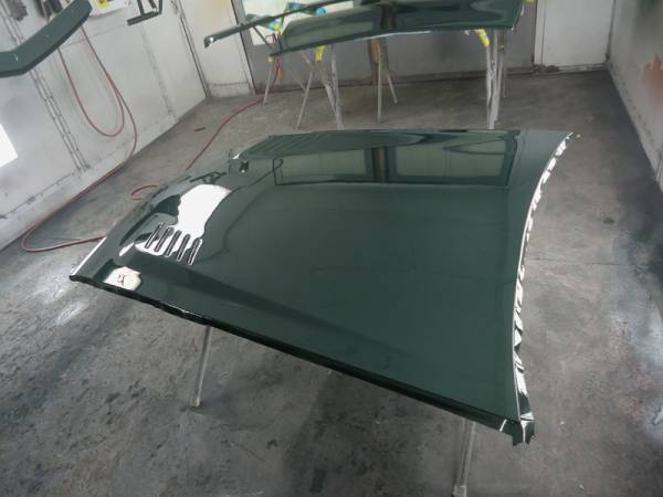 68_AMX_hood_painted_and_clear_coat